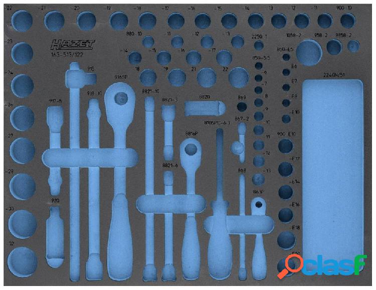 Hazet 163-513L 163-513L Inserto in schiuma (L x L) 519 mm x