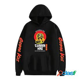 Inspired by Cobra Kai Karate Kid 100% Polyester Hoodie Anime