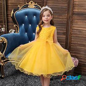 Kids Little Girls Dress Solid Colored Party Daily Tulle