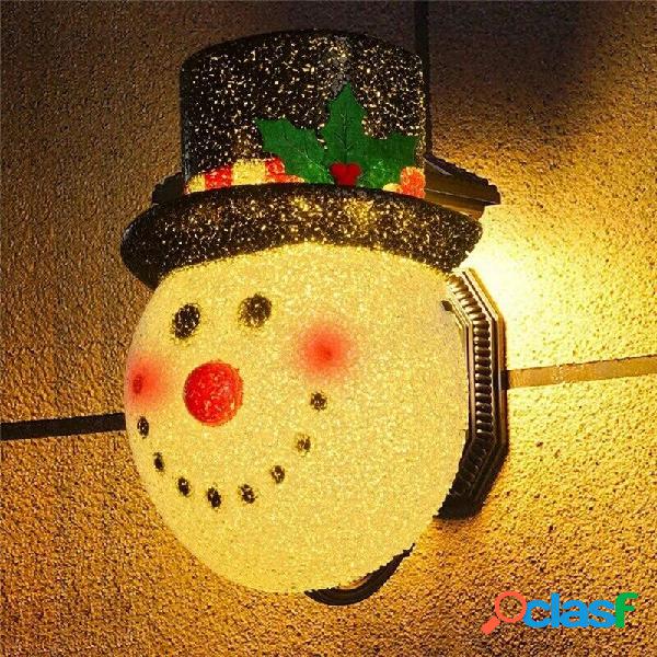 LED Natale pupazzo di neve portico luce copertura parete