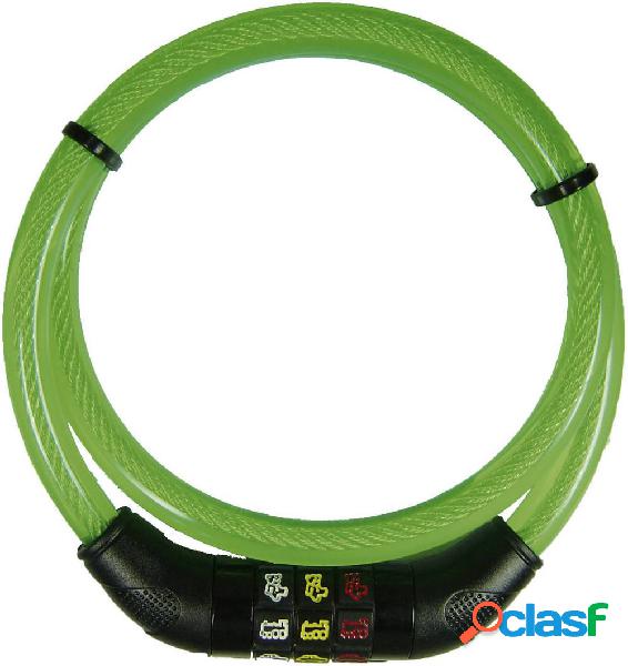 Lucchetto a cavo Security Plus CSL80grün Verde Lucchetto