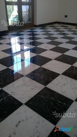 Lucidatura levigatura pavimenti marmo graniglia