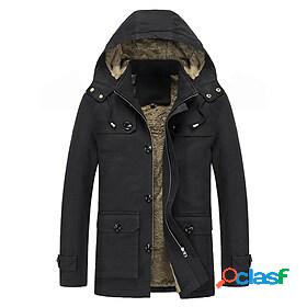 Mens Fleece Polar Fleece Cotton Hiking Windbreaker Military