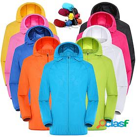 Mens Womens Rain Jacket Hiking Skin Jacket Hiking