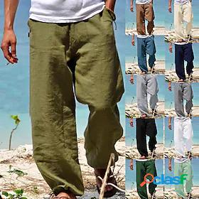 Mens Yoga Pants High Waist Pants Bottoms Wide Leg Quick Dry