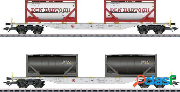 Märklin 047137 Kit di 2 vagoni container H0 il Hartog