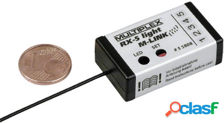 Multiplex RX-5 light Ricevitore a 5 canali 2,4 GHz Sistema