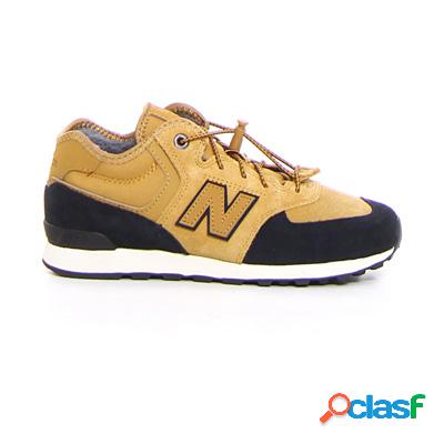 NEW BALANCE 574 sneaker calda ragazzo - cammello nero