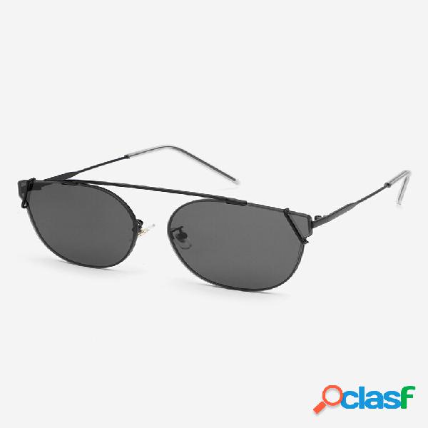 Occhiali da sole moda unisex in metallo pieno Cat Eye PC