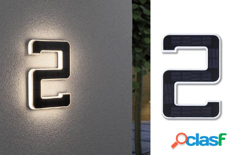Paulmann 79843 Lampada solare per numero civico 0.20 W
