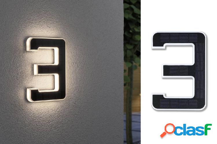 Paulmann 79844 Lampada solare per numero civico 0.20 W
