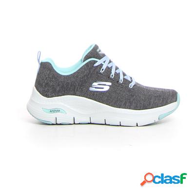 SKECHERS Arch Fit Comfy Wave sneaker - grigio turchese