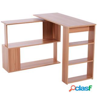 Scrivania di Design NOEMI, 3 combinazioni possibili, Legno