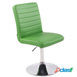 Sedia Ospiti KATE in Pelle, Altezza regolabile, Base