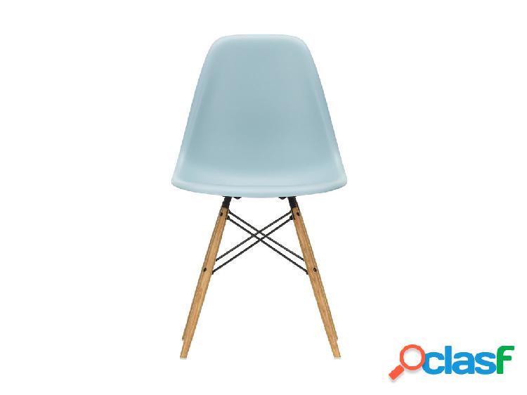 Vitra Eames Plastic Side Chair DSW - Sedia Acero Giallastro