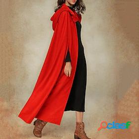 Womens Coat Cloak / Capes Oversized Maxi Coat Red Street