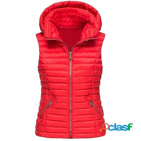 Womens Down Vest Regular Coat Navy White Black khaki Red