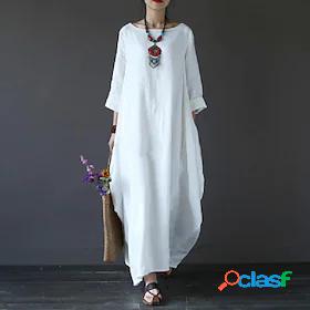 Womens Maxi long Dress Shift Dress Green White Black Red