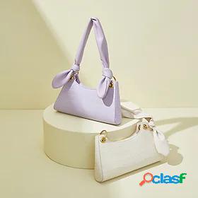 Womens Shoulder Bag Daily Taro purple off white