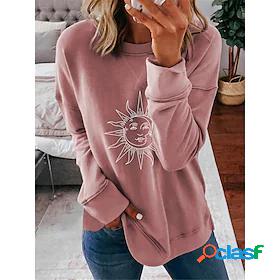 Womens Solar System Sweatshirt Casual Hoodies Sweatshirts
