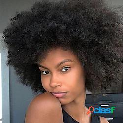 breve parrucca afro per le donne 6-10 pollici sintetica afro