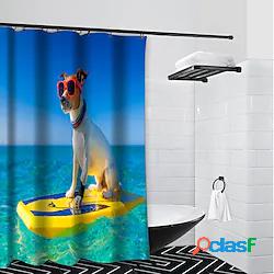 il cane dal mare tenda da doccia per bagno in poliestere