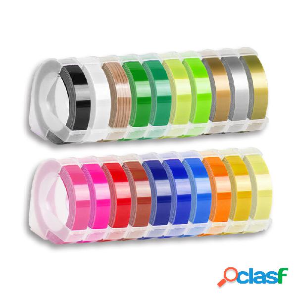 1 pz 6mm 9MM 12MM Dymo 3D Nastro per goffratura in plastica