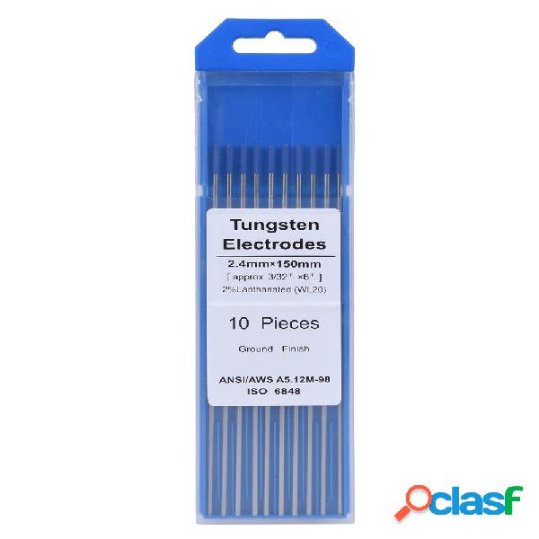10PCS WL20 WL15 WR Elettrodi di tungsteno professionali