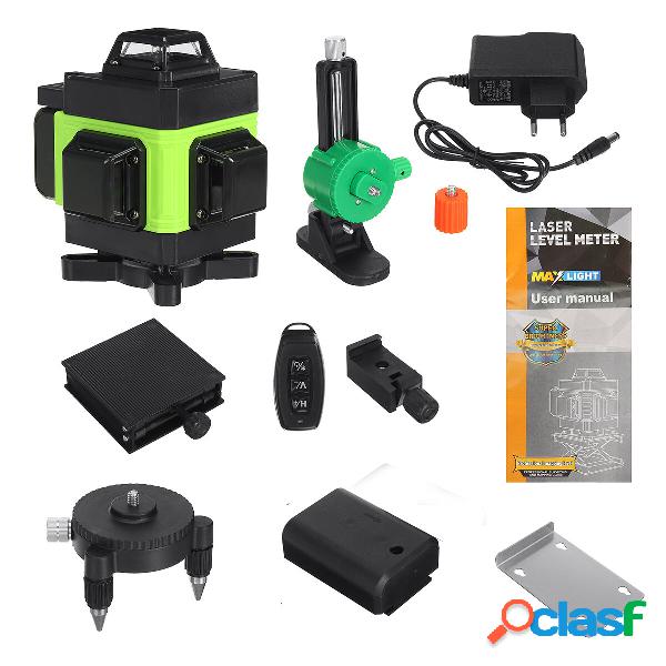 16 Linee Laser Livello 3D Verde Orizzontale Linea Verticale