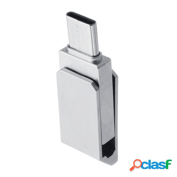 2 in 1 impermeabile Type-C OTG USB 2.0 64GB 128 GB Flash