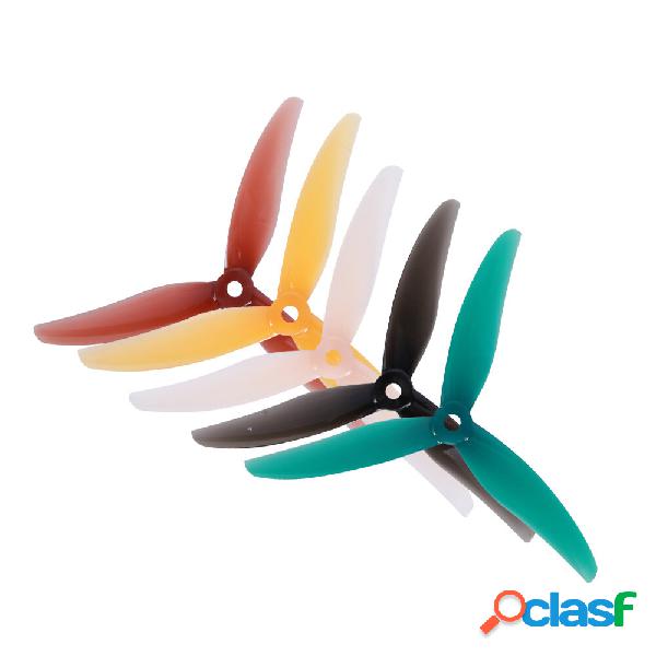2 paia Gemfan Freestyle3 5.1 pollici 3 pale elica 5mm foro
