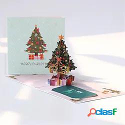 2 pezzi Natale Albero Renna Babbo Natale Scheda Schede