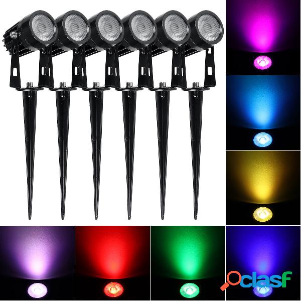 2/4/6 PCS 12V LED Luci da prato Faretto Luce paesaggistica
