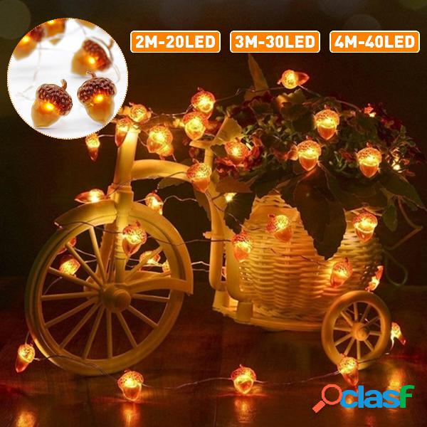 2M / 3M / 4M LED Ghianda String Light 8 modalità