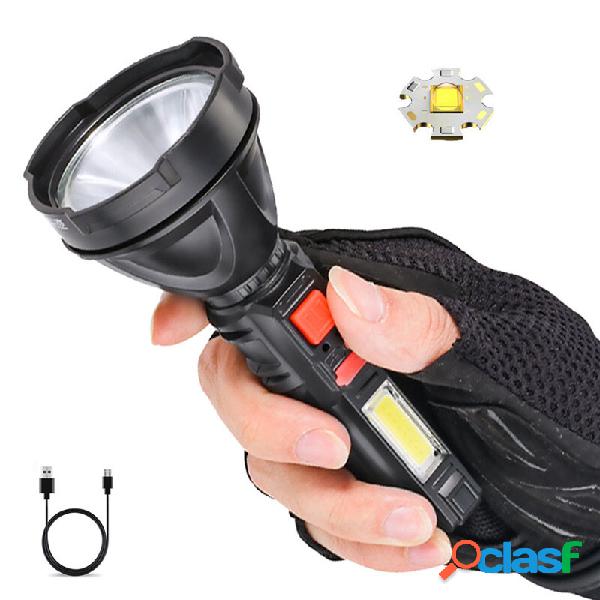 2PCS BIKIGHT 2000lm Long Shoot Strong OSL Torcia con COB
