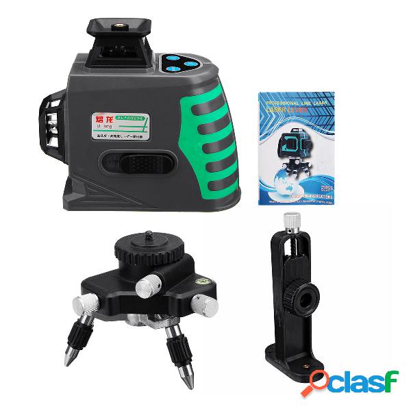 3D 12 linee Laser Livello autolivellante 3x360 ° Luce verde