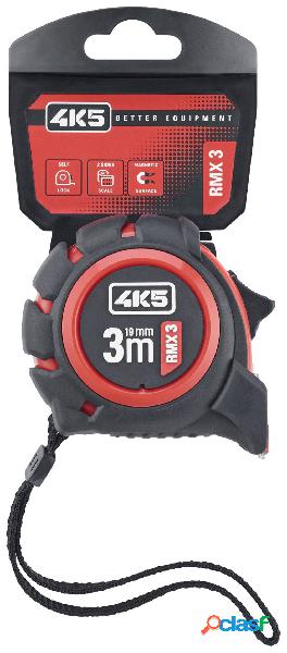 4K5 Tools RMX 3 RollMeter 3m 606.100-3 Metro a nastro 3 m