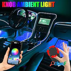 6in1 led auto luce ambientale neon controllo musica app rgb