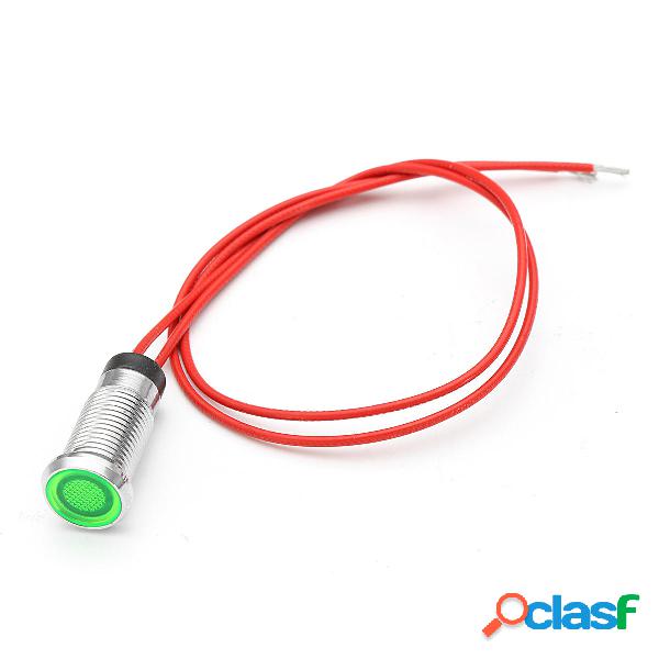 8mm 12V LED Lampada spia per segnalatore luminoso in metallo