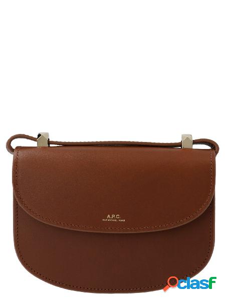 A.P.C. BORSA A SPALLA DONNA PXAWVF61415CAD PELLE MARRONE