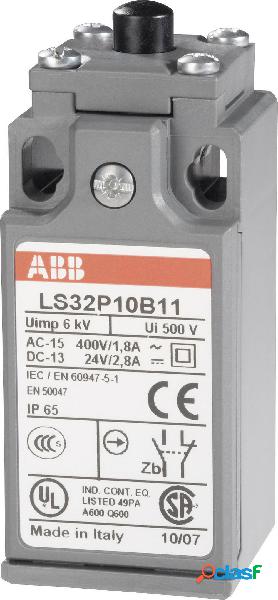 ABB LS32P10B11 Fine corsa 400 V/AC 1.8 A Pistone Momentaneo