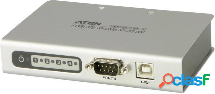 ATEN UC2324-AT 4 Porte Hub seriale Con convertitore da USB a