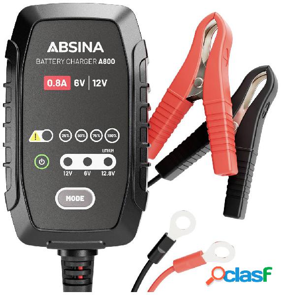 Absina A800 301006 Caricatore automatico 6 V, 12 V 0.8 A 0.8