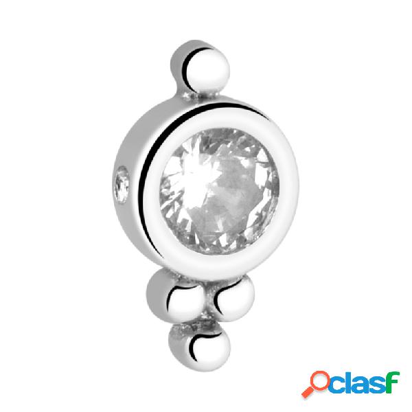 Accessorio per ball closure ring con brillantino Ottone