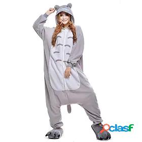 Adults Kigurumi Pajamas Cat Animal Onesie Pajamas Polar