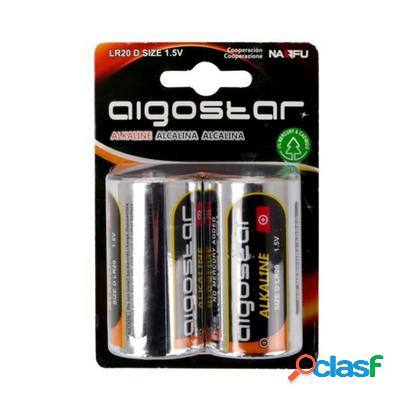 Aigostar 2 Batterie torcia D 1,5V Alcaline