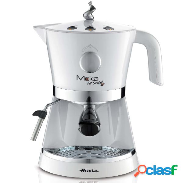 Ariete Macchina per Caffè Espresso Moka Aroma 850 W Bianco