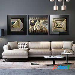 Arte astratta nordica texture su tela pittura quadrata wall