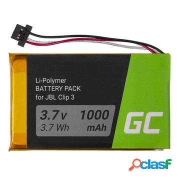 Batteria Ricaricabili Green Cell per JBL Clip 3 - 1000mAh