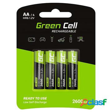 Batterie AA Ricaricabili Green Cell HR6 - 2600mAh - 1x4